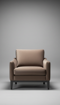 Velvet Lounge Chair in Midnight Blue